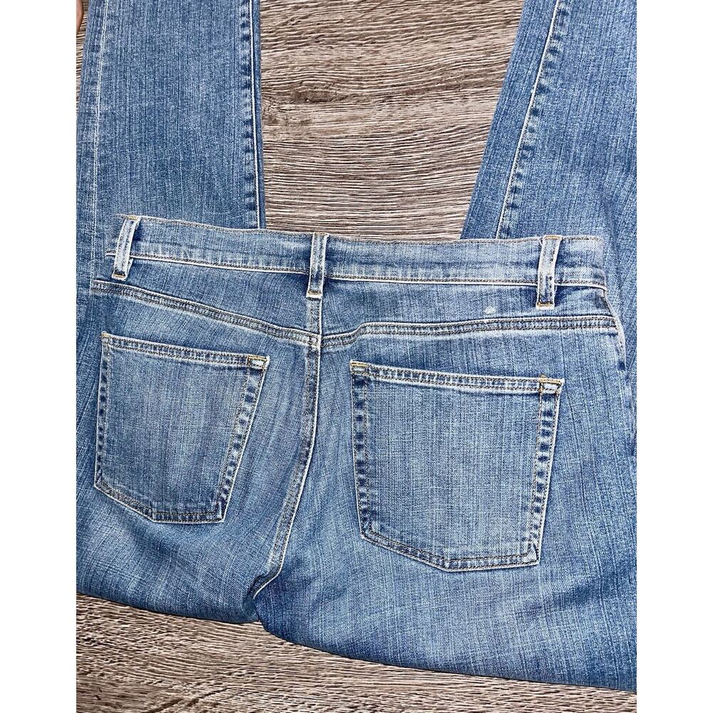 EILEEN FISHER Jeans Size 6 Organic Cotton Stretch Blue Denim Straight (173) - Picture 4 of 5